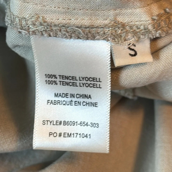 Bella Dahl Tarsha Cross Back Jumpsuit NWOT Small Olive Tie Waist Trim Detail - Picture 11 of 15